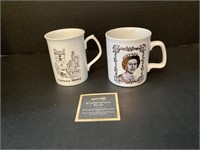 Lot of 2 Commemorative Mugs