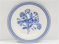 Blue White Primula 8" Plate Doulton