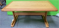 39 - SOLID WOOD COFFEE TABLE  36"L