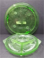 Uranium Glass Dishes