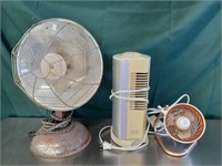 Fans and old heater