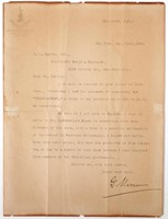 Guglielmo MARCONI, Signed Letter