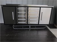 Work Bench/ Tool Cabinet, 10 Drawer, 2 Cabinet