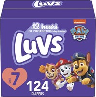 Luvs Diapers - Size 7  124 Count  Paw Patrol Dispo