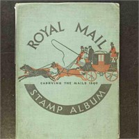 Worldwide Stamps in 1940s Royal Mail Stamp Album,