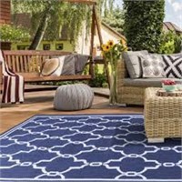 Large Blue Outdoor Area Mat Approximately 96" x