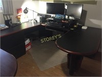 LG "U" Shaped Office Desk w/ Extra