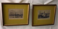 2 QUEBEC EARLY PARCHMENTS - 13 1/2" X 12"