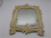 1930s Art Deco Syroco Gold Tone Wood Mirror