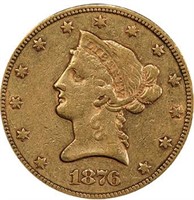 $10 1876-CC PCGS XF45