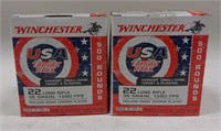1000 Rounds Winchester 22LR Cartridges In Boxes