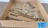 15 Vintage Flat Hand wrenches Misc