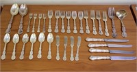 Gorham Strasburg Sterling silver flatware  set of