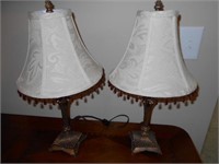 2 Table Lamps 20"Tall with Shades