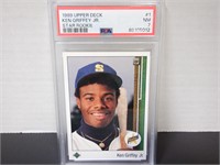 1989 UPPER DECK KEN GRIFFEY JR #1. PSA 7