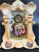 ANTIQUE CERAMIC MANTLE CLOCK