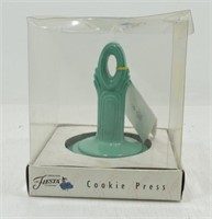 Fiesta Post 86 go along cookie press, turquoise