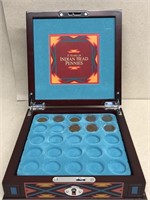 25 years of Indian head pennies display box with