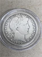 1900 silver half dollar