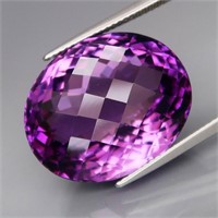 Natural Oval Amethyst 27.42 Cts - Untreated