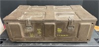Large Metal Ammo Box. Approx. 25.25” x 13.5” x
