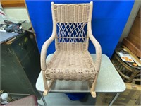 Childs Vintage Wicker Rocking Chair