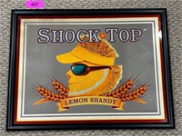 Shock Top Beer Mirror Sign 25.5" x 19.5"