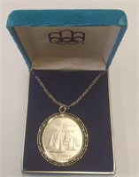 92.5 Silver 1976 Montreal Olympic $10 Coin Necklac