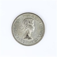 1964 Canada Fifty Cents Elizabeth II Silver Coin