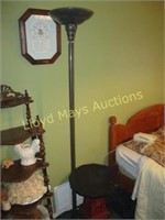 Torchiere Style Metal Pole Lamp