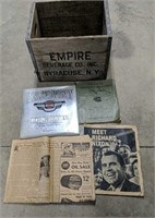 Empire Beverage Crate, Harley Book, 1960 Chicago