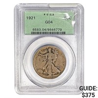 1921 Walking Liberty Half Dollar PCGS G4