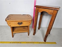 Stool and table