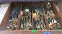 GOLD PLATED ROYAL SEALY SILVERWARE