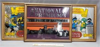 Advertising Mirrors: Natty Boh & National Premium