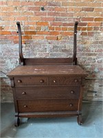 Antique Empire 4 Drawer Dresser