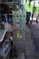 119: 16' Werner aluminum adjustable ladder