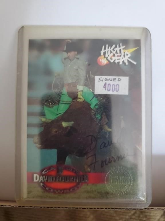 High gear Cajun cowboy David Fournier signed