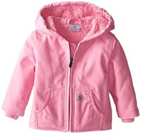 New Carhartt Girls' Redwood Jacket, Pink, Small 7/