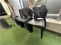 9 Moulded Plastic Outdoor Chairs