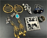 47.40 grams, sterling silver jewelry lot