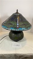 Quoizel Dragonfly Stained Glass Table Lamp