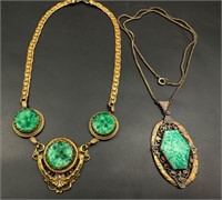 Vintage 1930’s peking glass and more necklaces