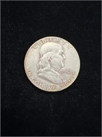 1952 S Benjamin Franklin Half Dollar