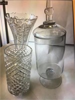Vases and Glass canister