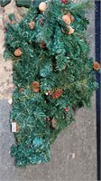 2 TABLE TOP CHRISTMAS TREES GALAND AND WREATH