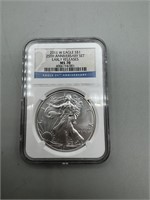 2011-S MS70 $1 Silver American Eagle, Early Releas
