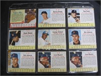 Set Of Post Cereal Baseball Cards