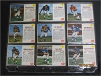 Set Of Post Cereal Football Cards