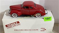 1940 Die Cast Ford Deluxe Coupe1:24 scale in box